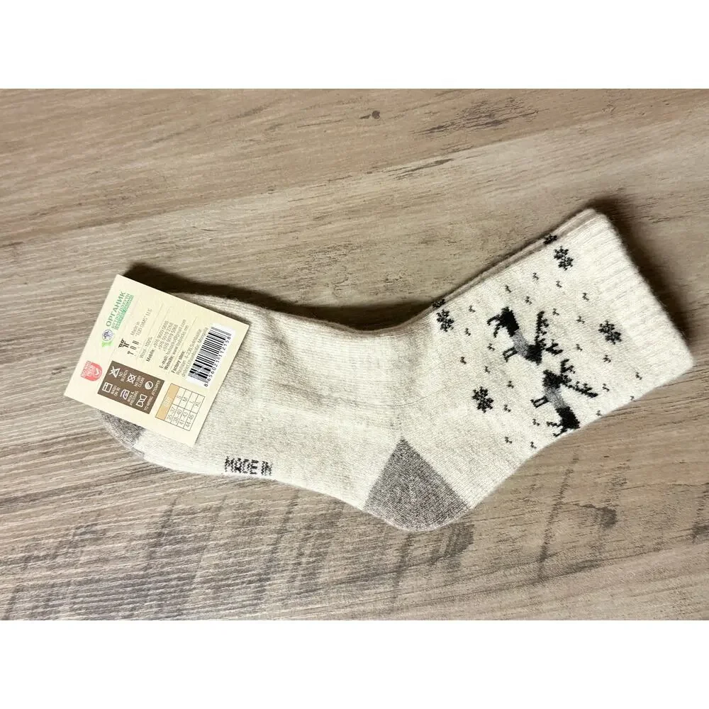Mongolian Made 100% Wool Socks Size M (38–40) NWT